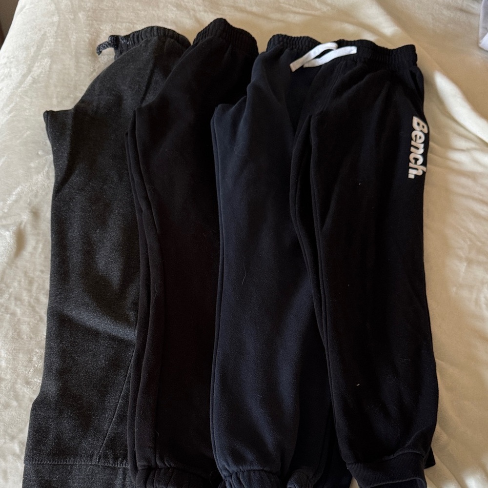 Bench Kids Black and Dark Gray Joggers